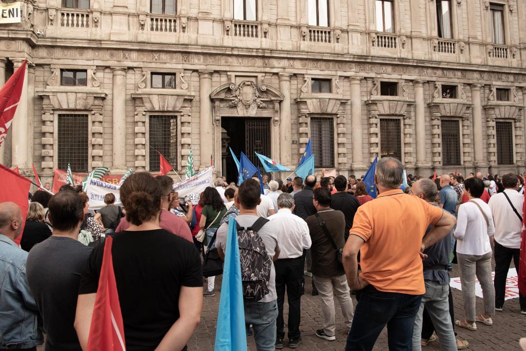 Presidio a Palazzo Marino del 2&nbsp;ottobre