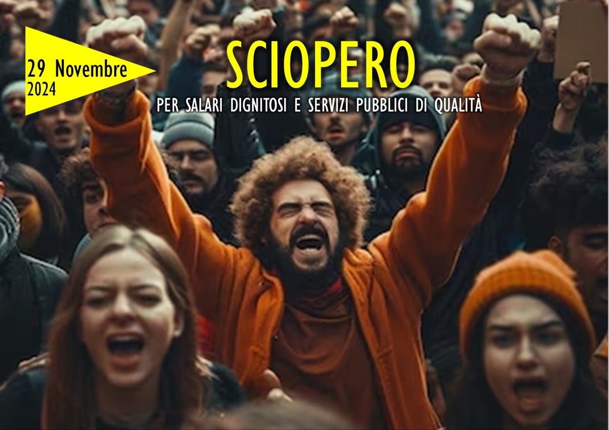 29 novembre 2024. Sciopero per salari dignitosi e servizi pubblici di&nbsp;qualità
